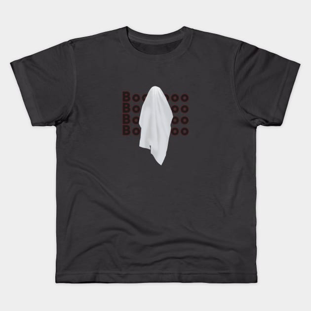 boo ghost Kids T-Shirt by InsArt